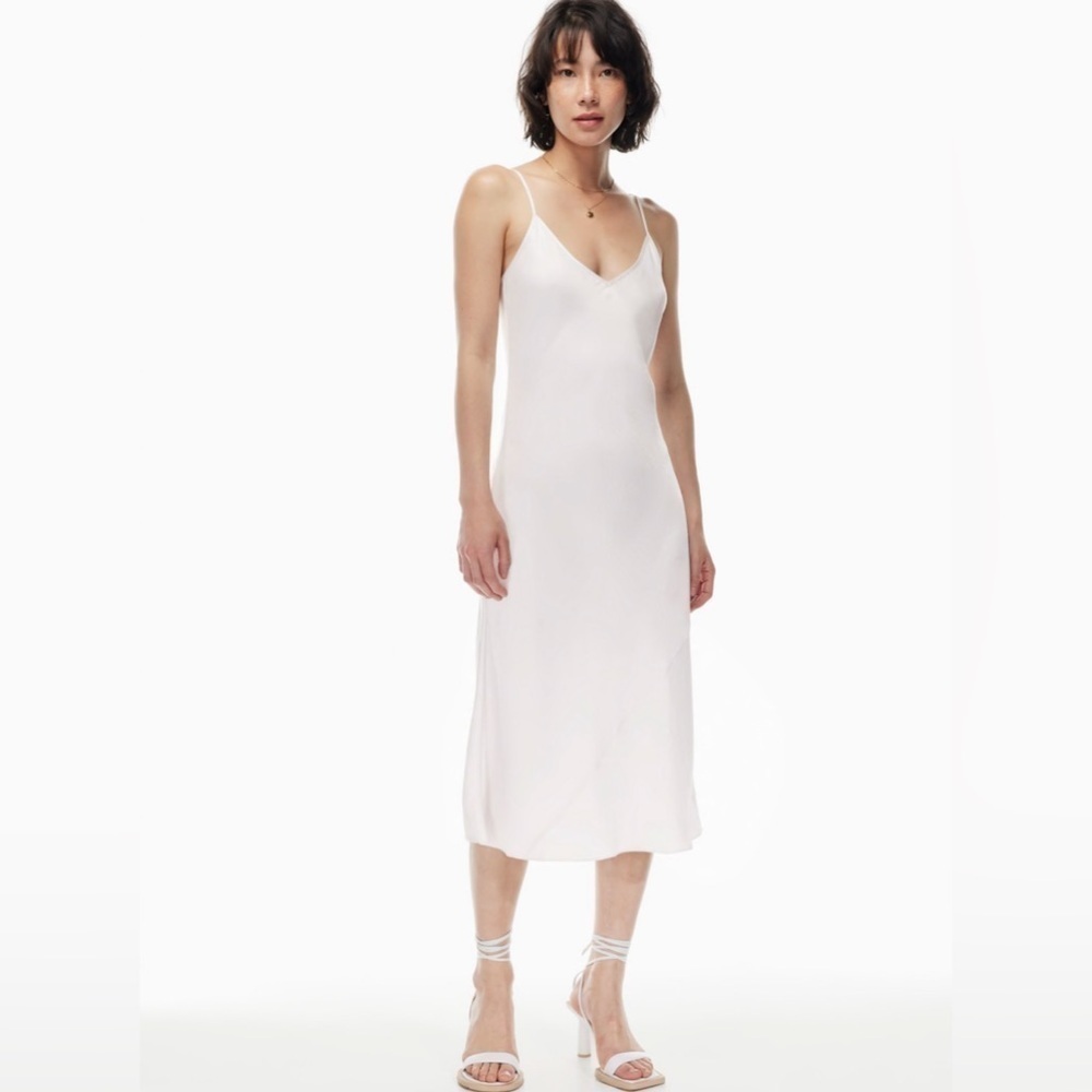 Aritzia Wilfred Only Slip Maxi Dress in Vin Gris